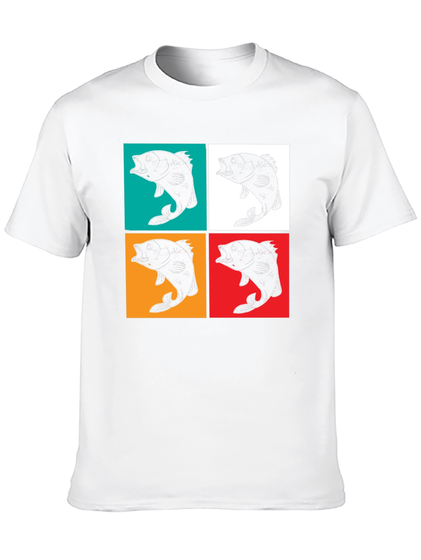 Retro Fish Pop Art Graphic T-Shirt