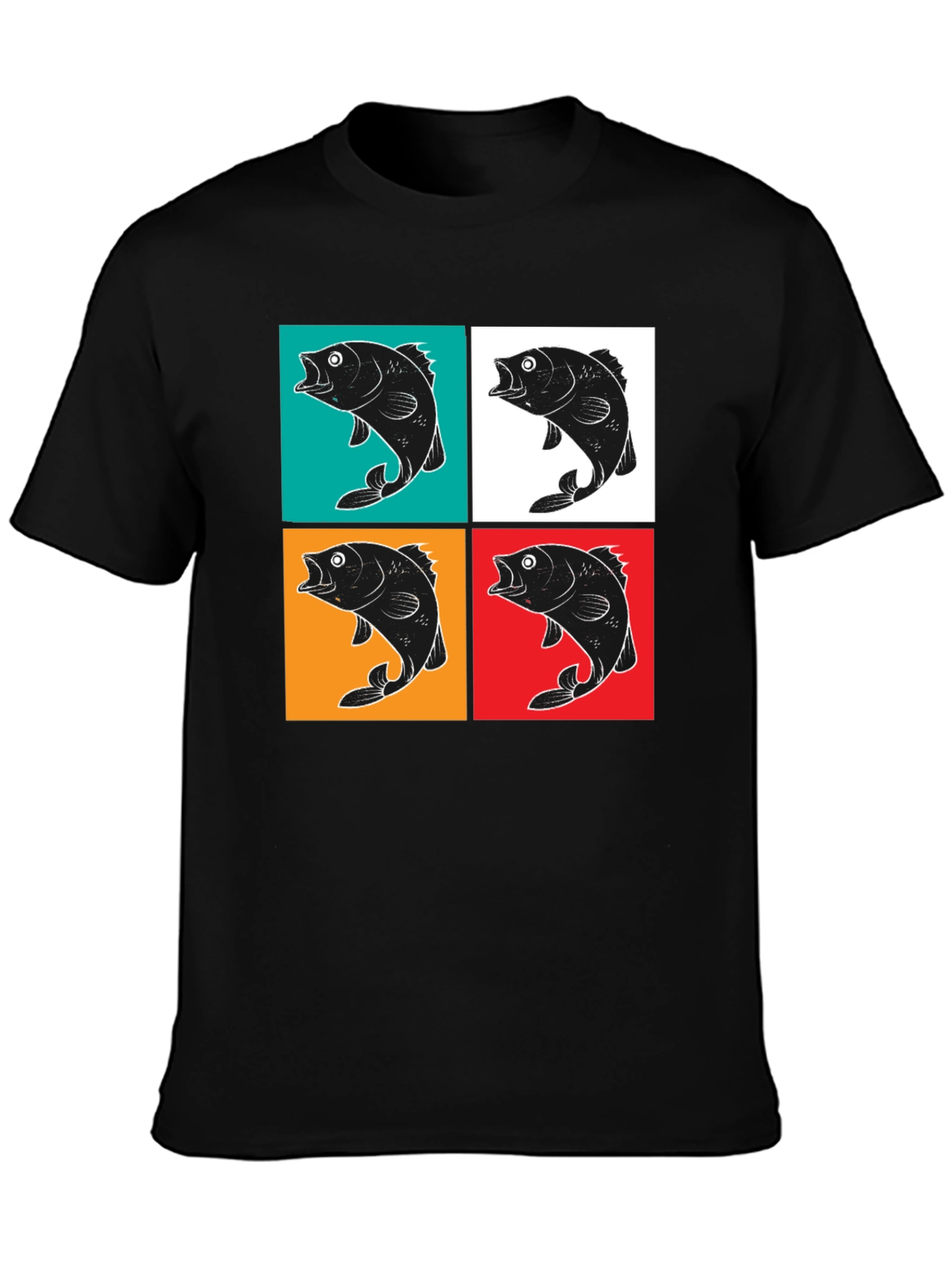 Retro Fish Pop Art Graphic T-Shirt