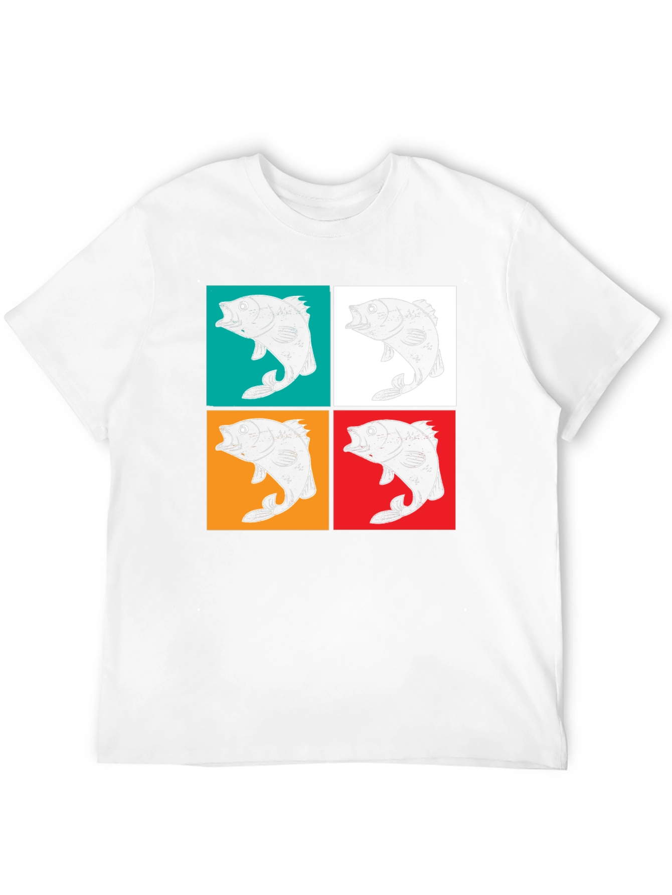 Retro Fish Pop Art Graphic T-Shirt