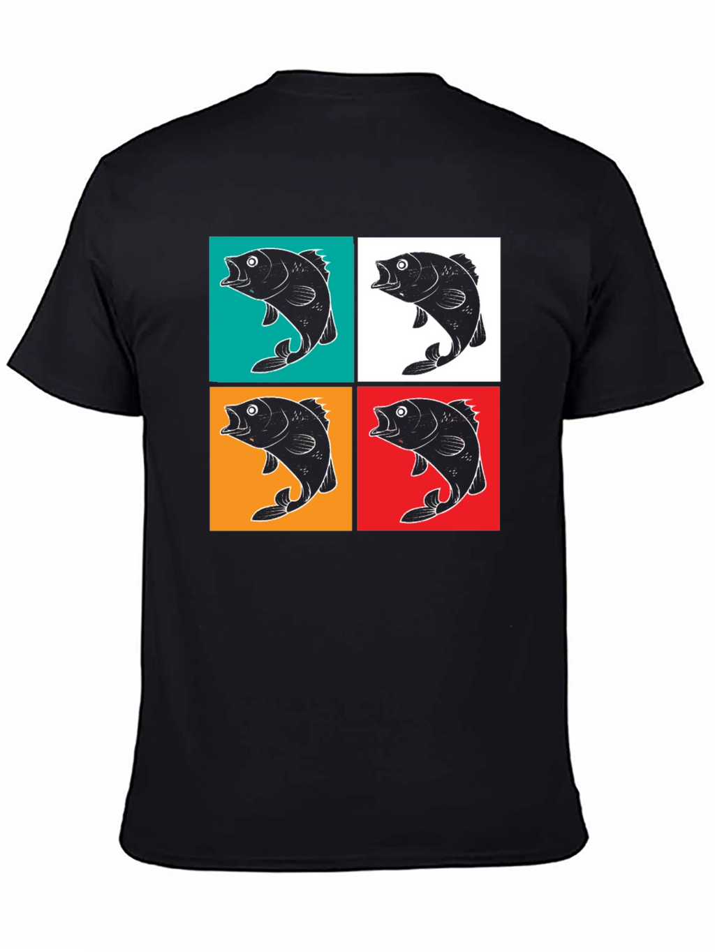 Retro Fish Pop Art Graphic T-Shirt