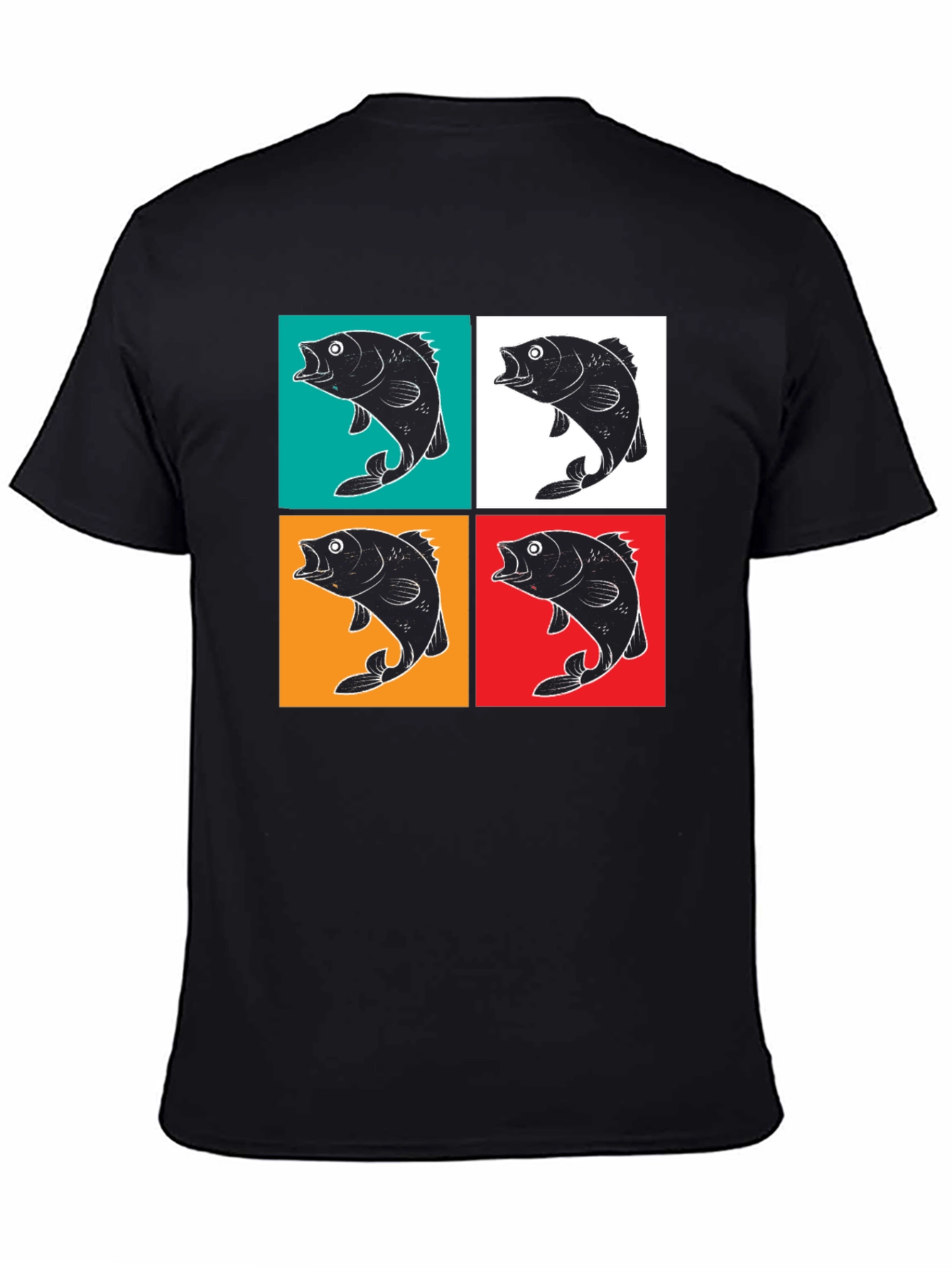 Retro Fish Pop Art Graphic T-Shirt