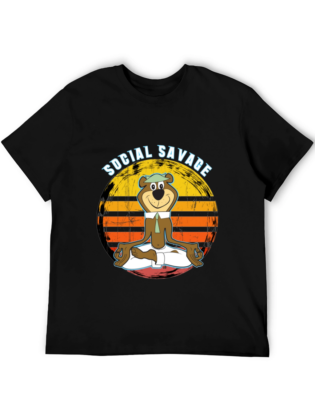 Social Savage Yogi Bear Graphic Tee - Relaxed Fit
