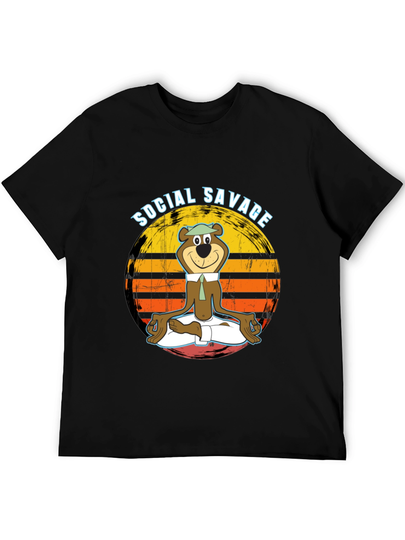 Social Savage Yogi Bear Graphic Tee - Relaxed Fit