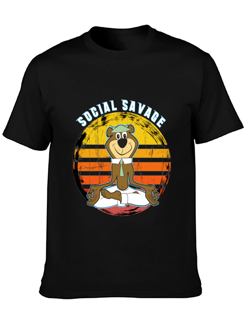 Social Savage Yogi Bear Graphic Tee - Relaxed Fit