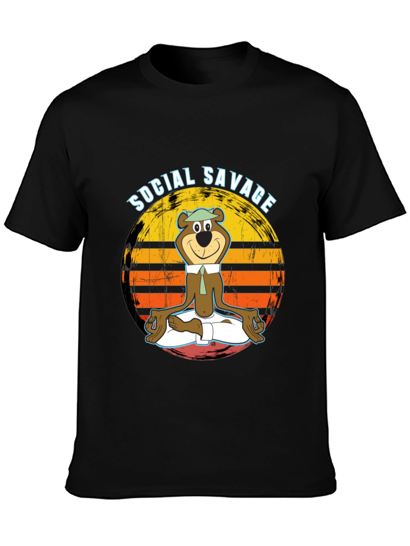 Social Savage Yogi Bear Graphic Tee - Relaxed Fit