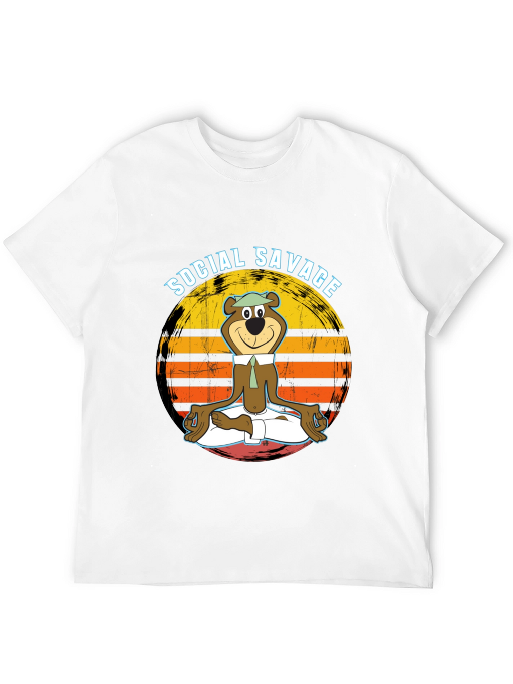 Social Savage Yogi Bear Graphic Tee - Relaxed Fit
