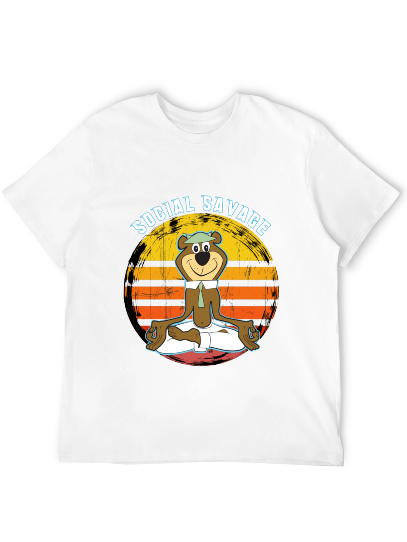 Social Savage Yogi Bear Graphic Tee - Relaxed Fit