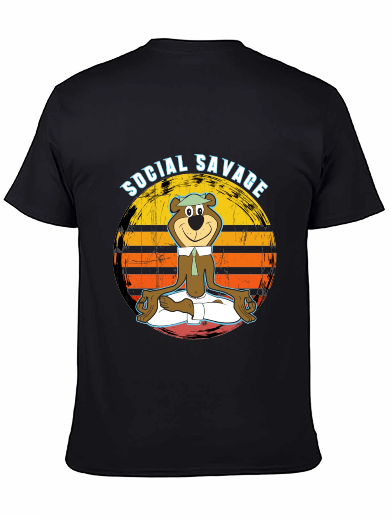 Social Savage Yogi Bear Graphic Tee - Relaxed Fit