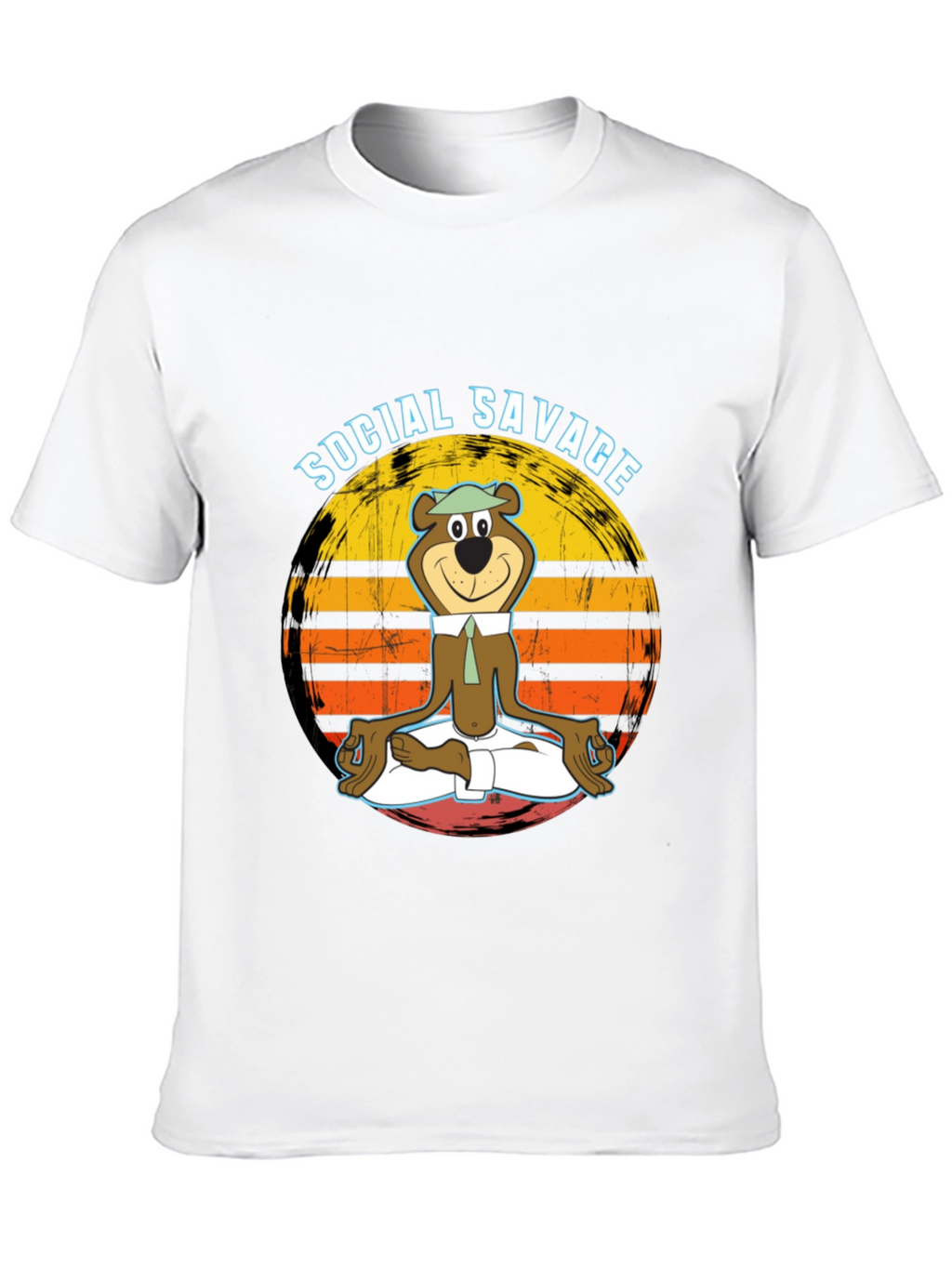 Social Savage Yogi Bear Graphic Tee - Relaxed Fit
