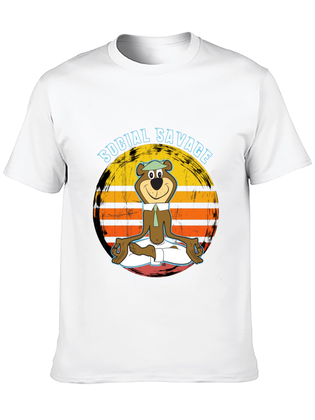 Social Savage Yogi Bear Graphic Tee - Relaxed Fit