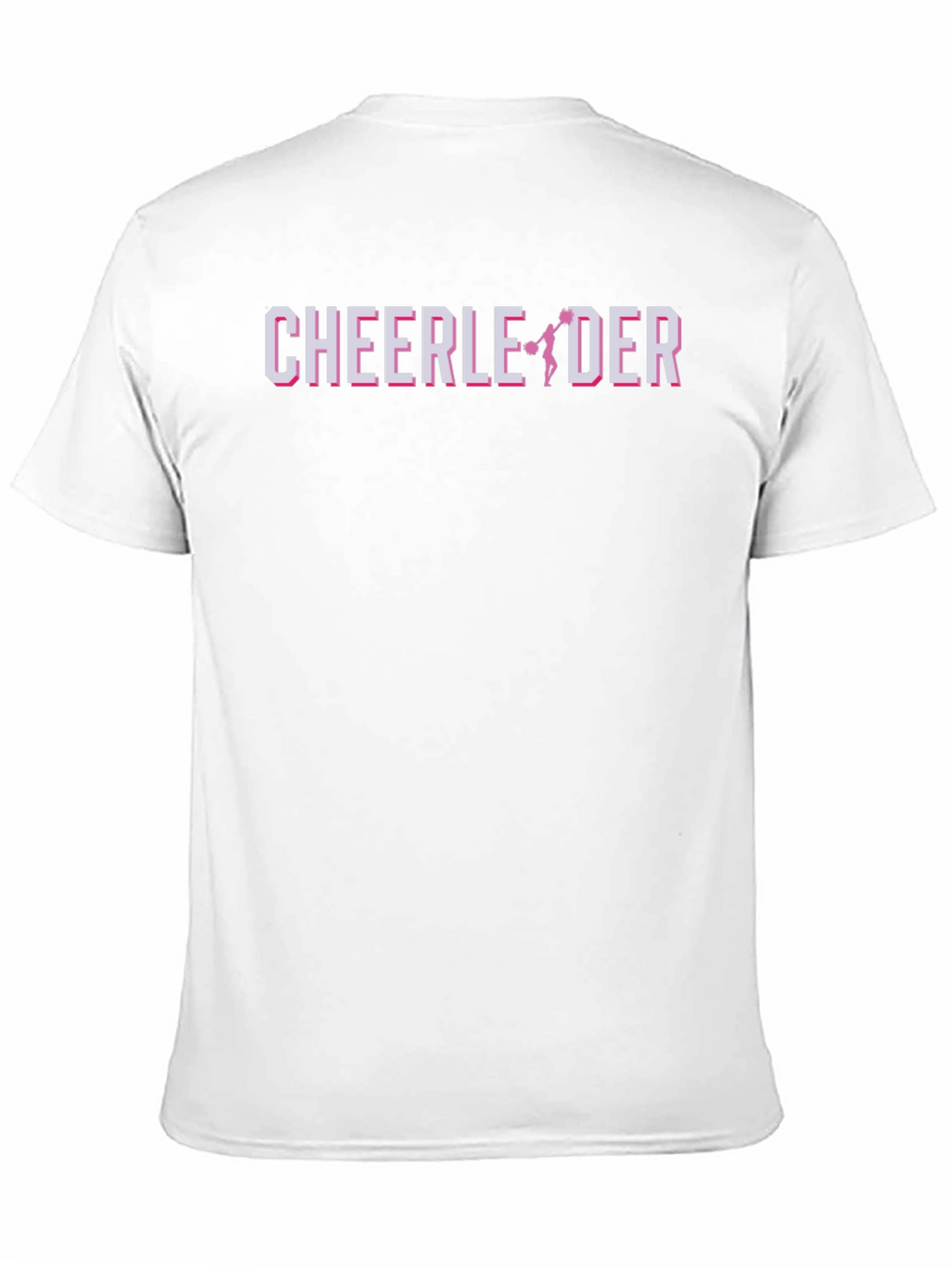 Cheerleader Graphic Print Black T-Shirt