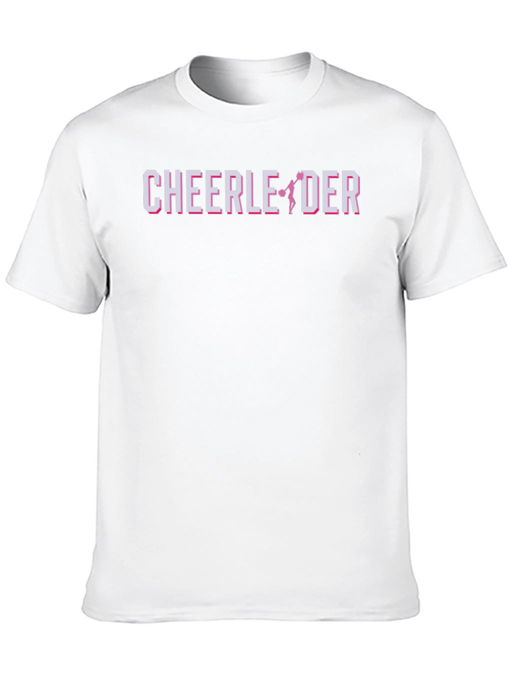 Cheerleader Graphic Print Black T-Shirt