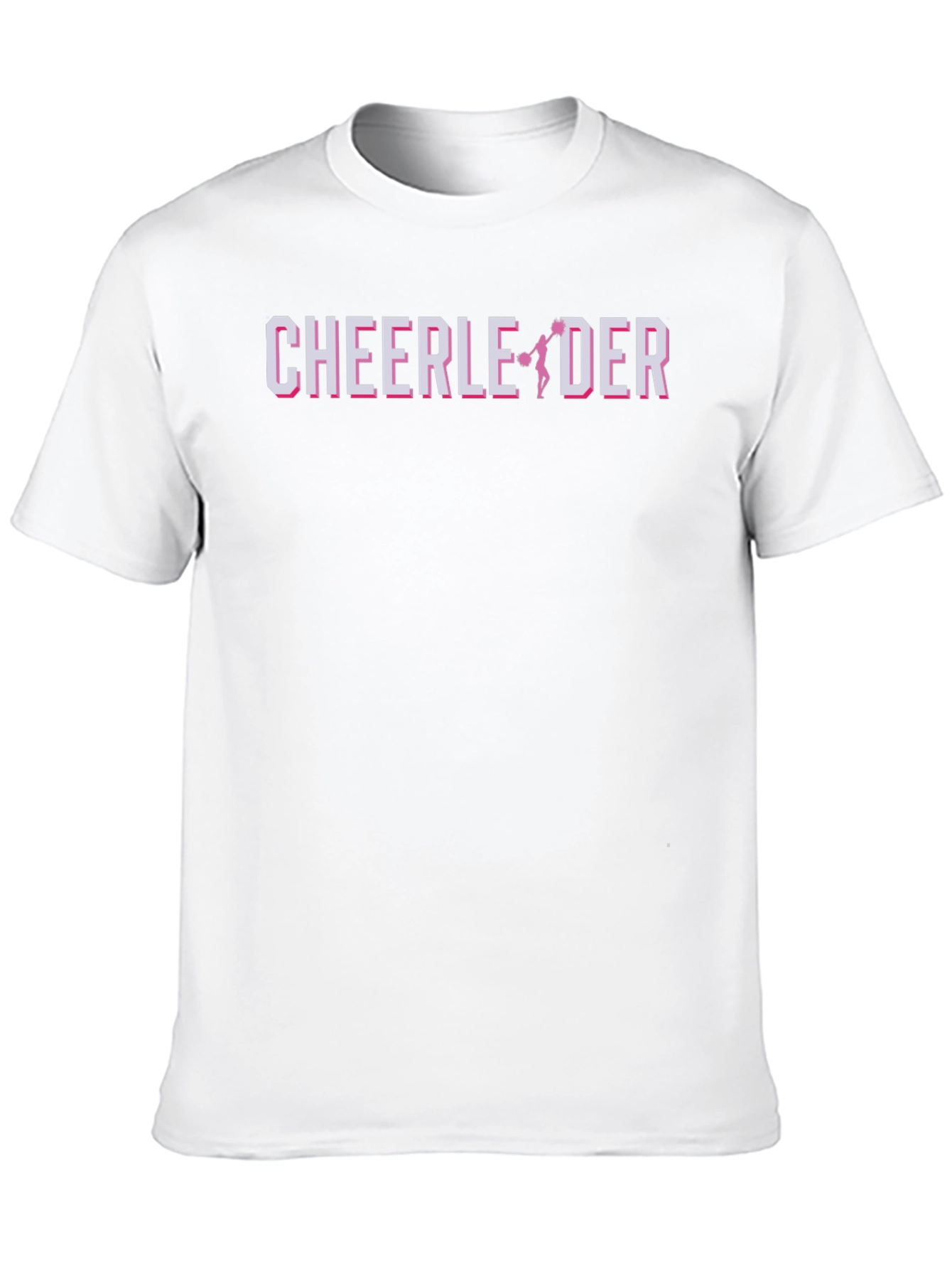 Cheerleader Graphic Print Black T-Shirt