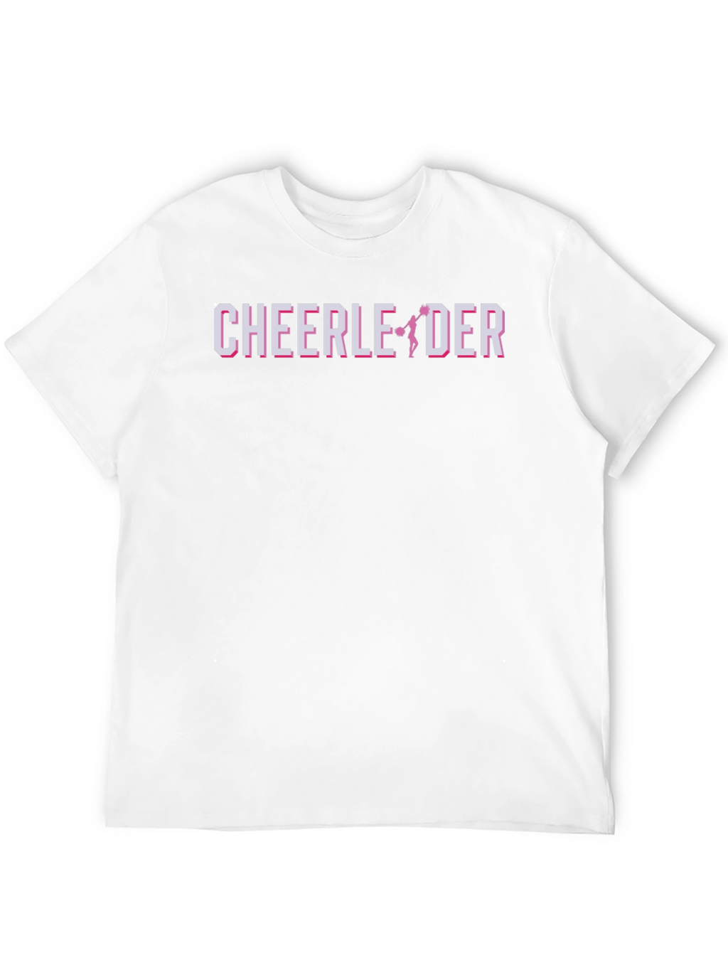 Cheerleader Graphic Print Black T-Shirt