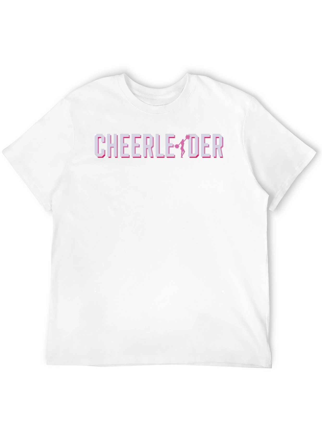 Cheerleader Graphic Print Black T-Shirt