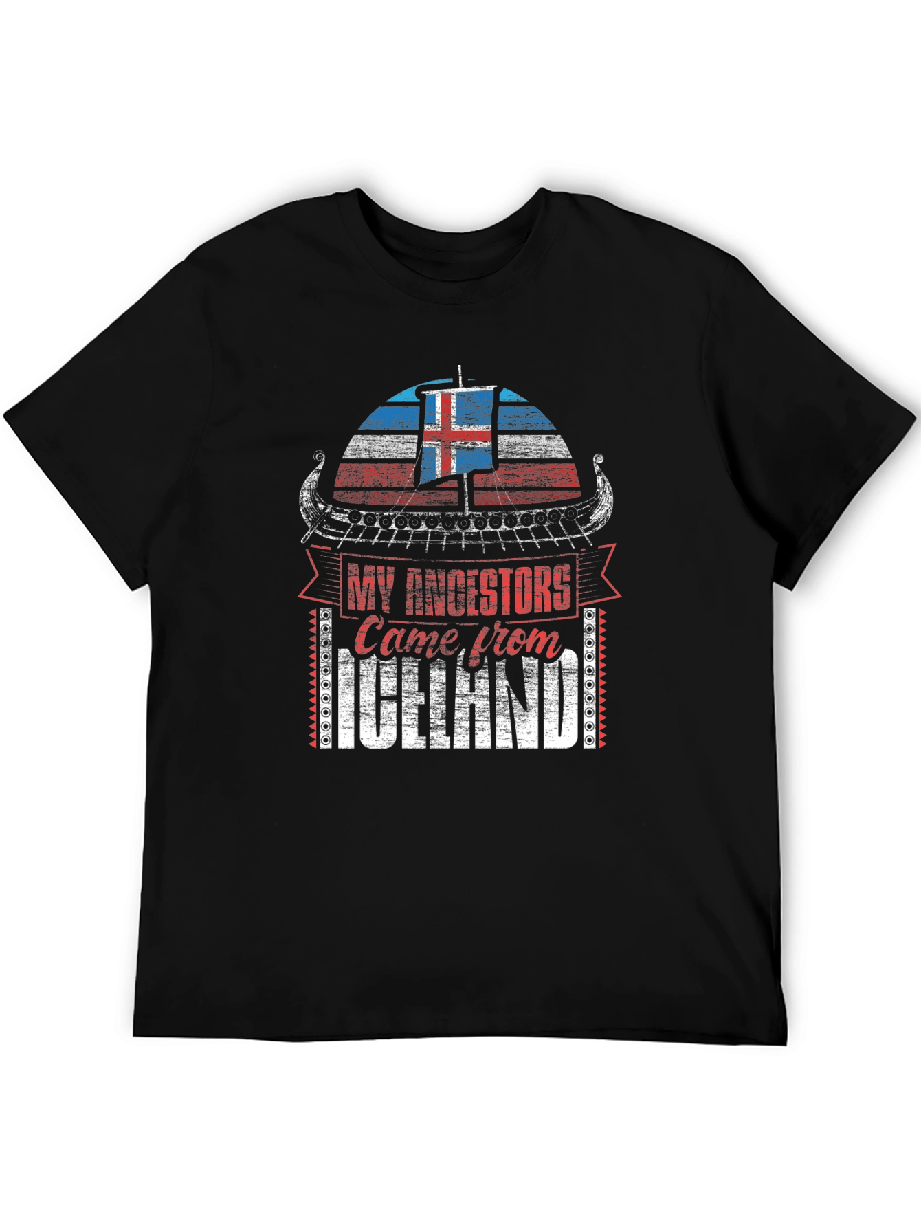Icelandic Ancestry T-Shirt - Viking Heritage Design
