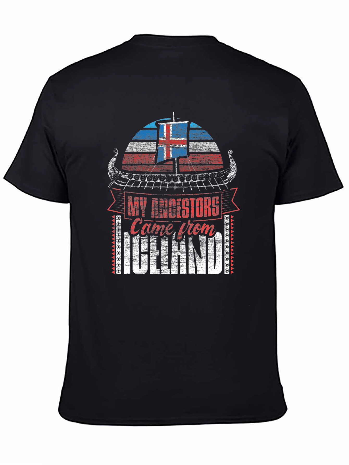 Icelandic Ancestry T-Shirt - Viking Heritage Design