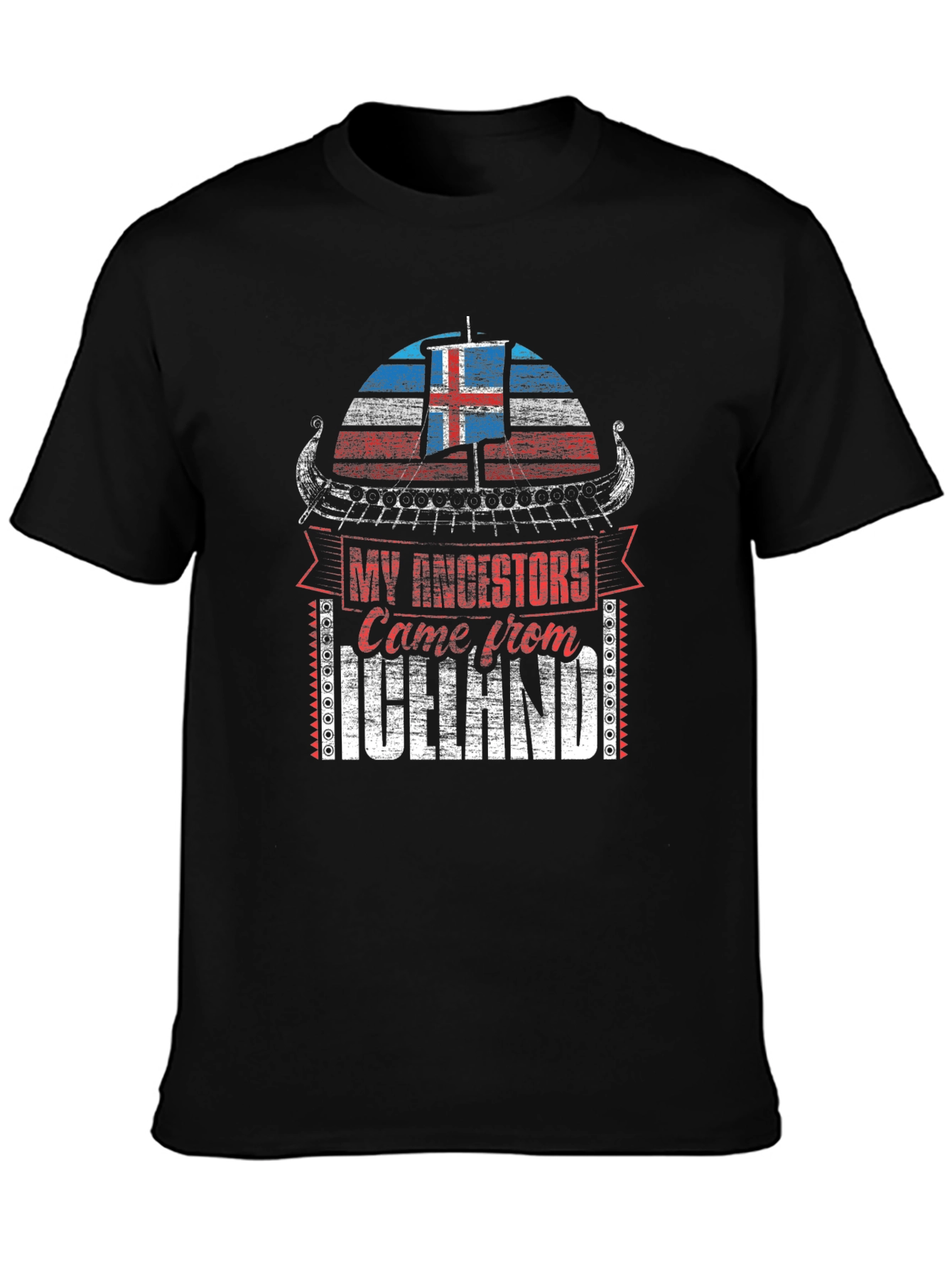 Icelandic Ancestry T-Shirt - Viking Heritage Design