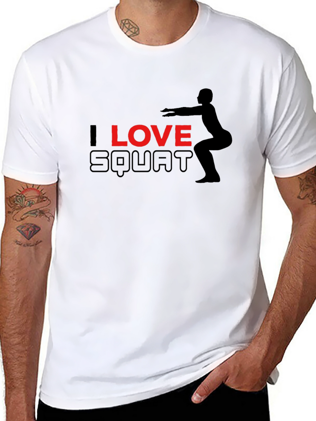 I Love Squat Black T-Shirt