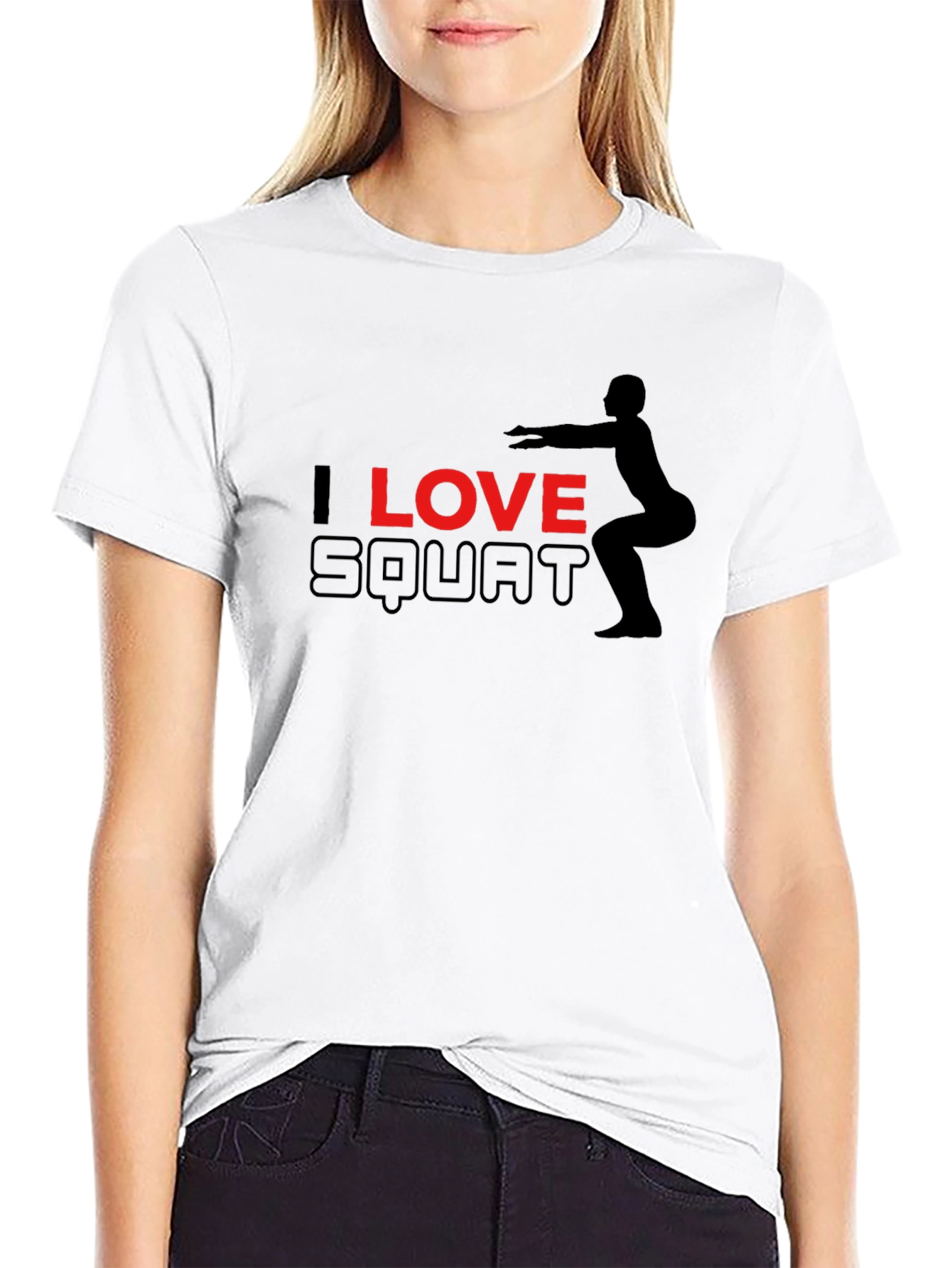 I Love Squat Black T-Shirt