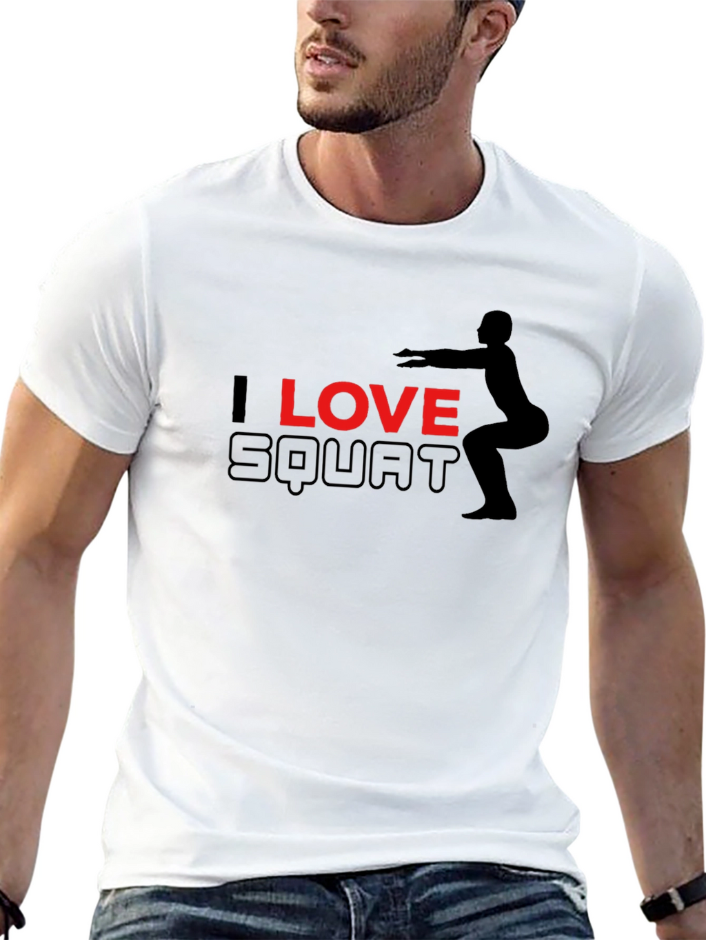 I Love Squat Black T-Shirt