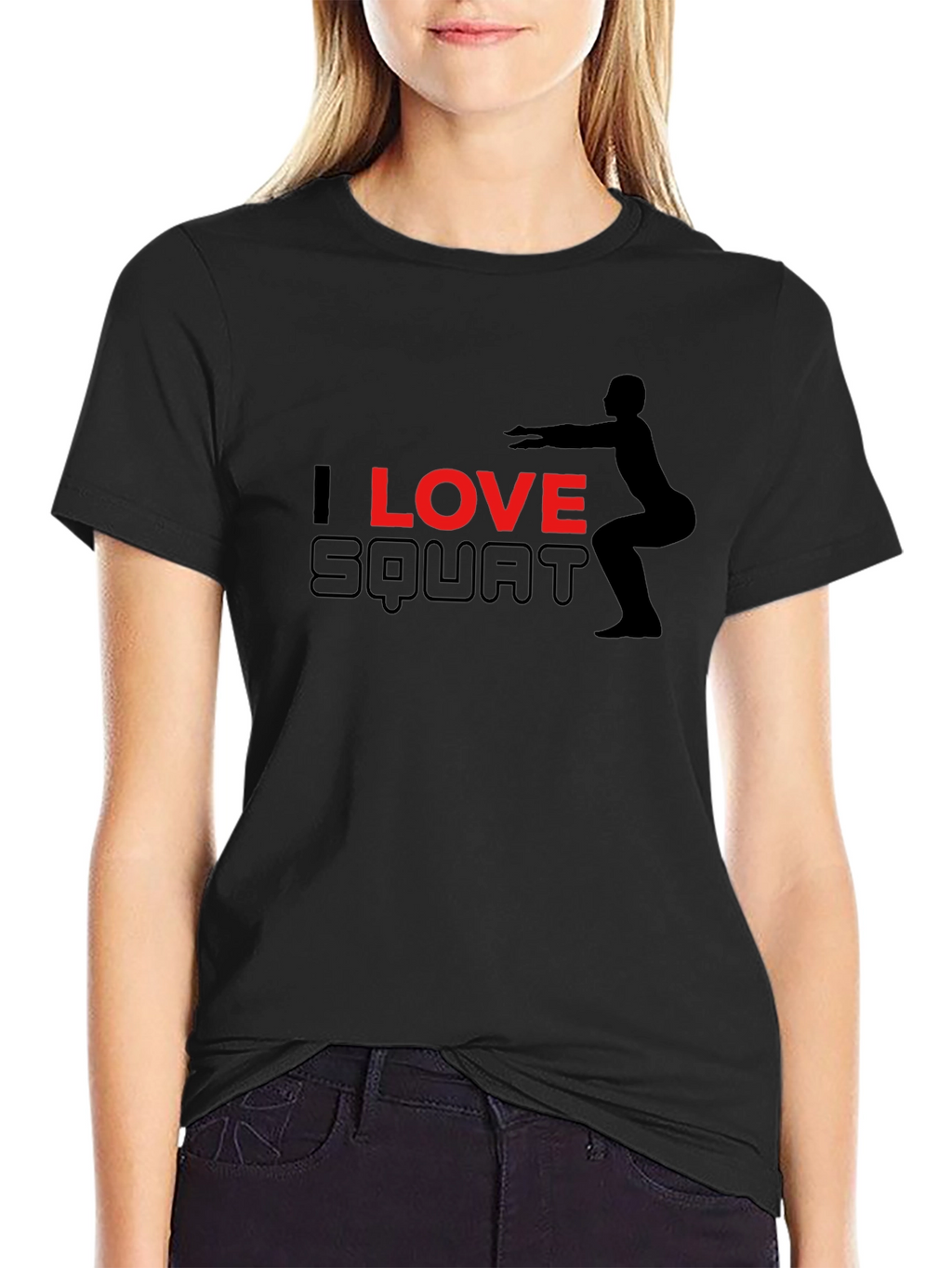 I Love Squat Black T-Shirt