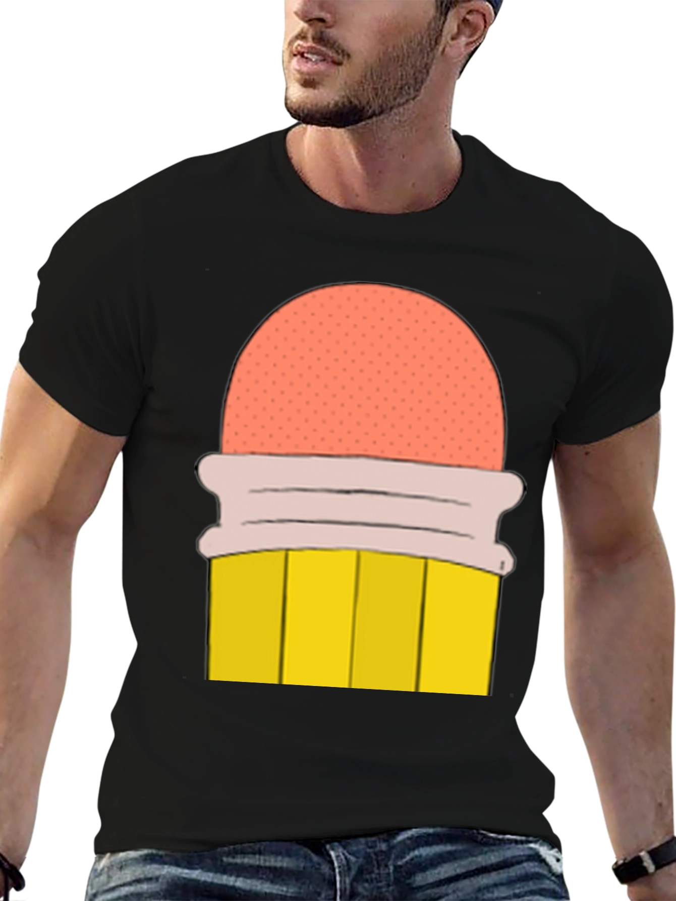 Pencil T-Shirt - Cartoon Graphic Tee