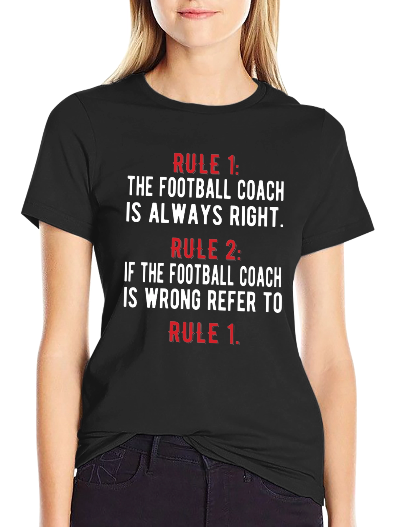 Funny Football Coach Rules T-Shirt