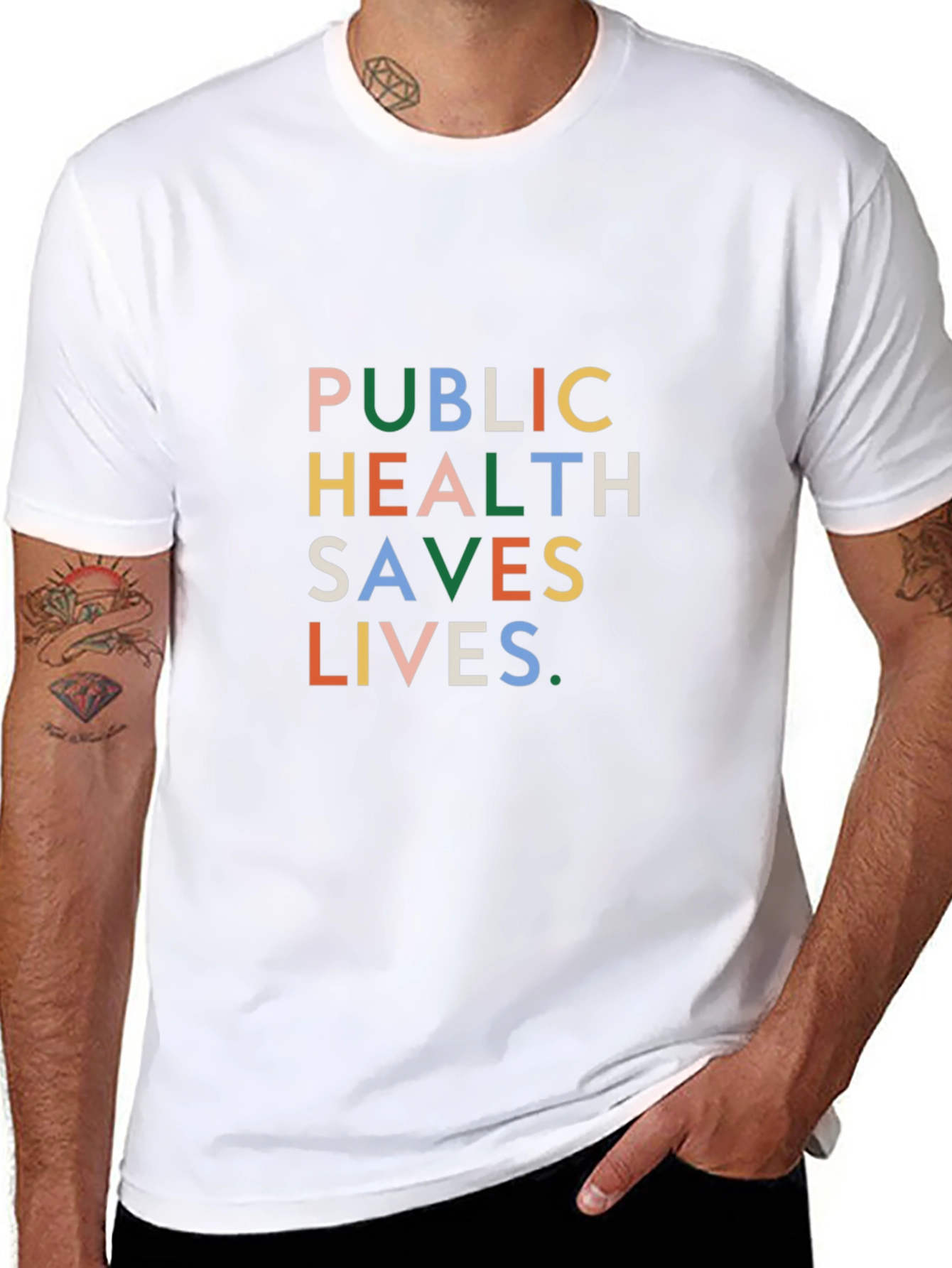 Public Health Saves Lives Graphic Tee