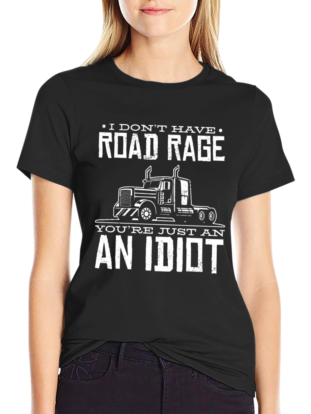 Road Rage Trucker T-Shirt Funny Slogan Tee