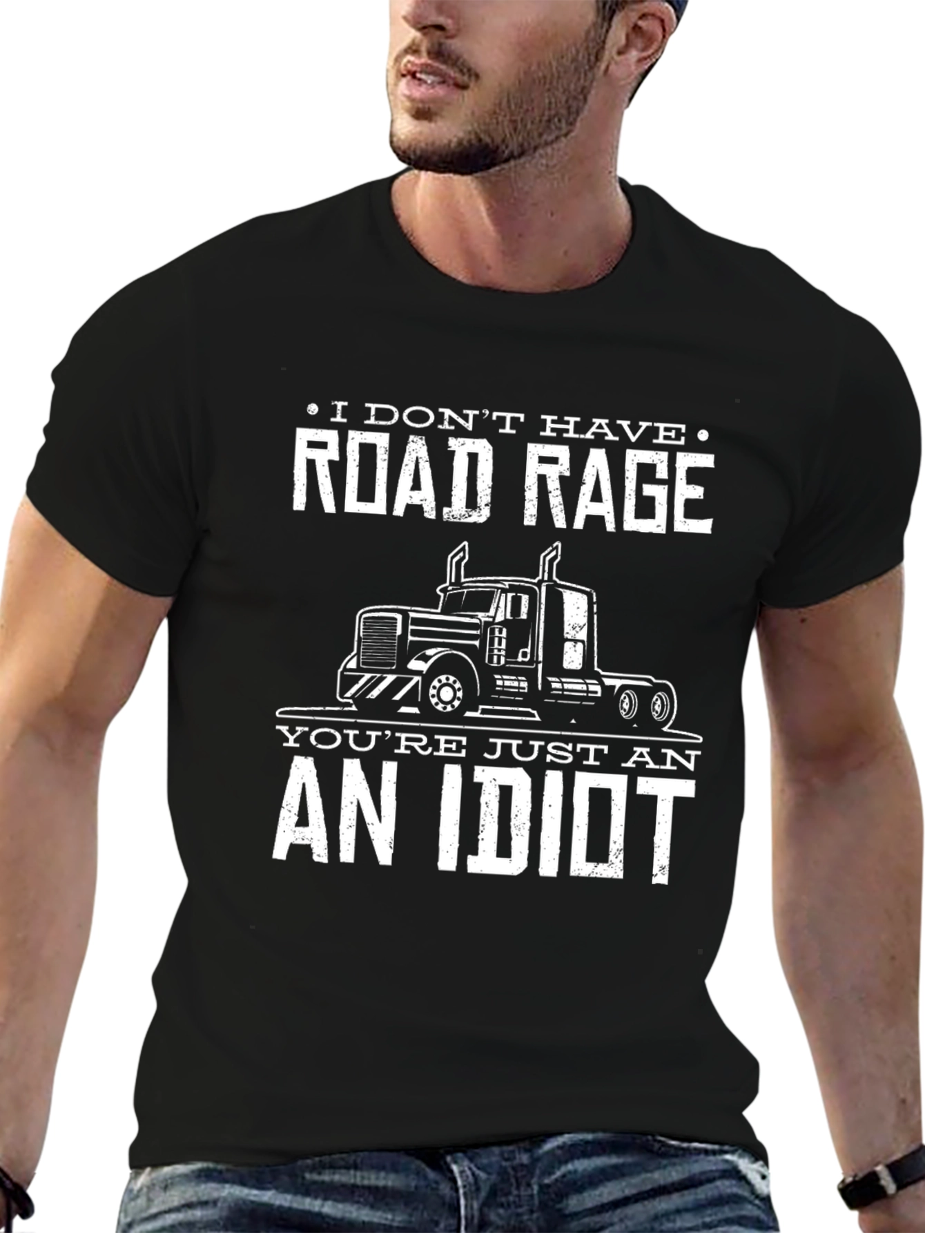 Road Rage Trucker T-Shirt Funny Slogan Tee