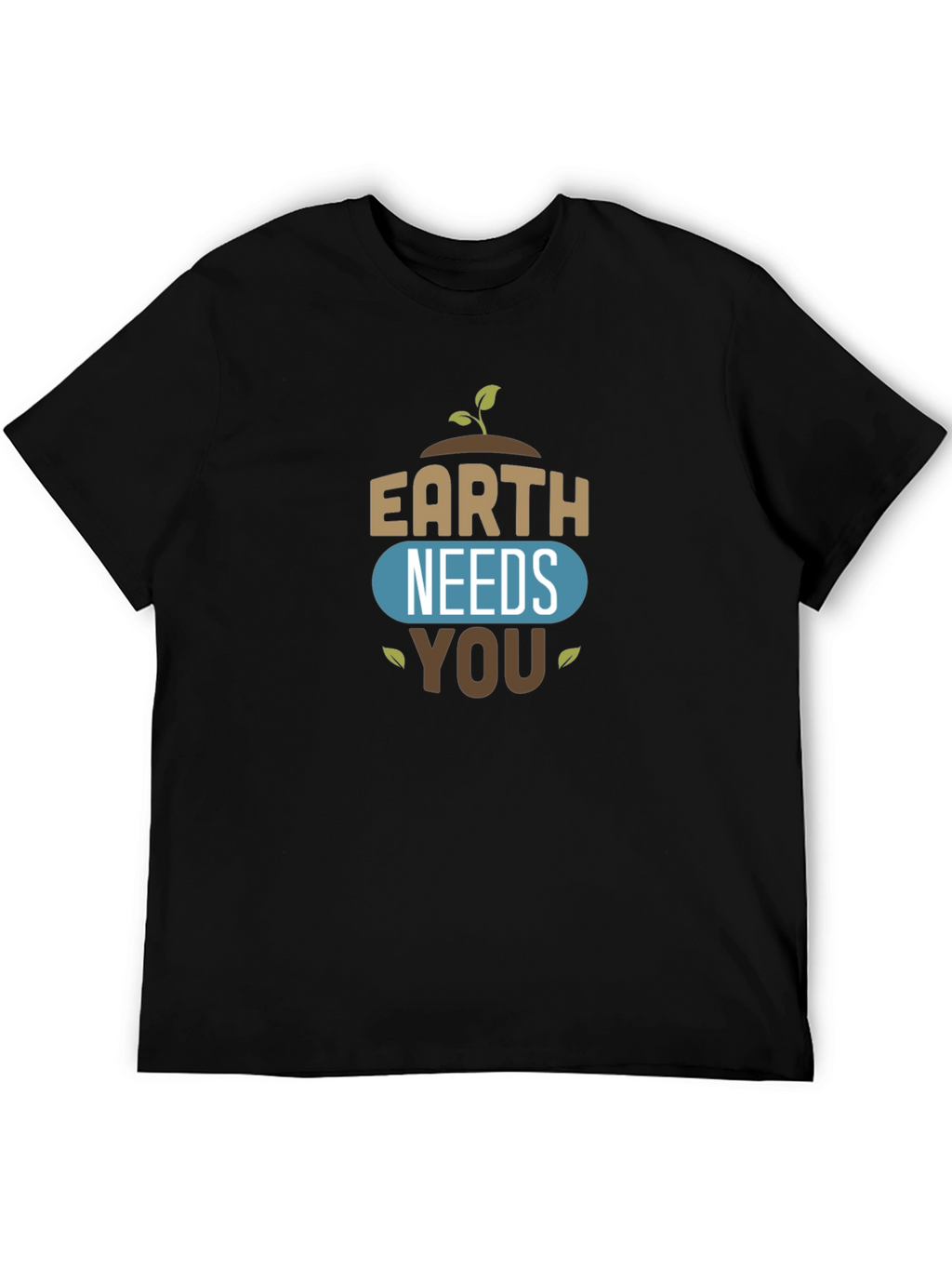 Earth Needs You Graphic Tee - Black