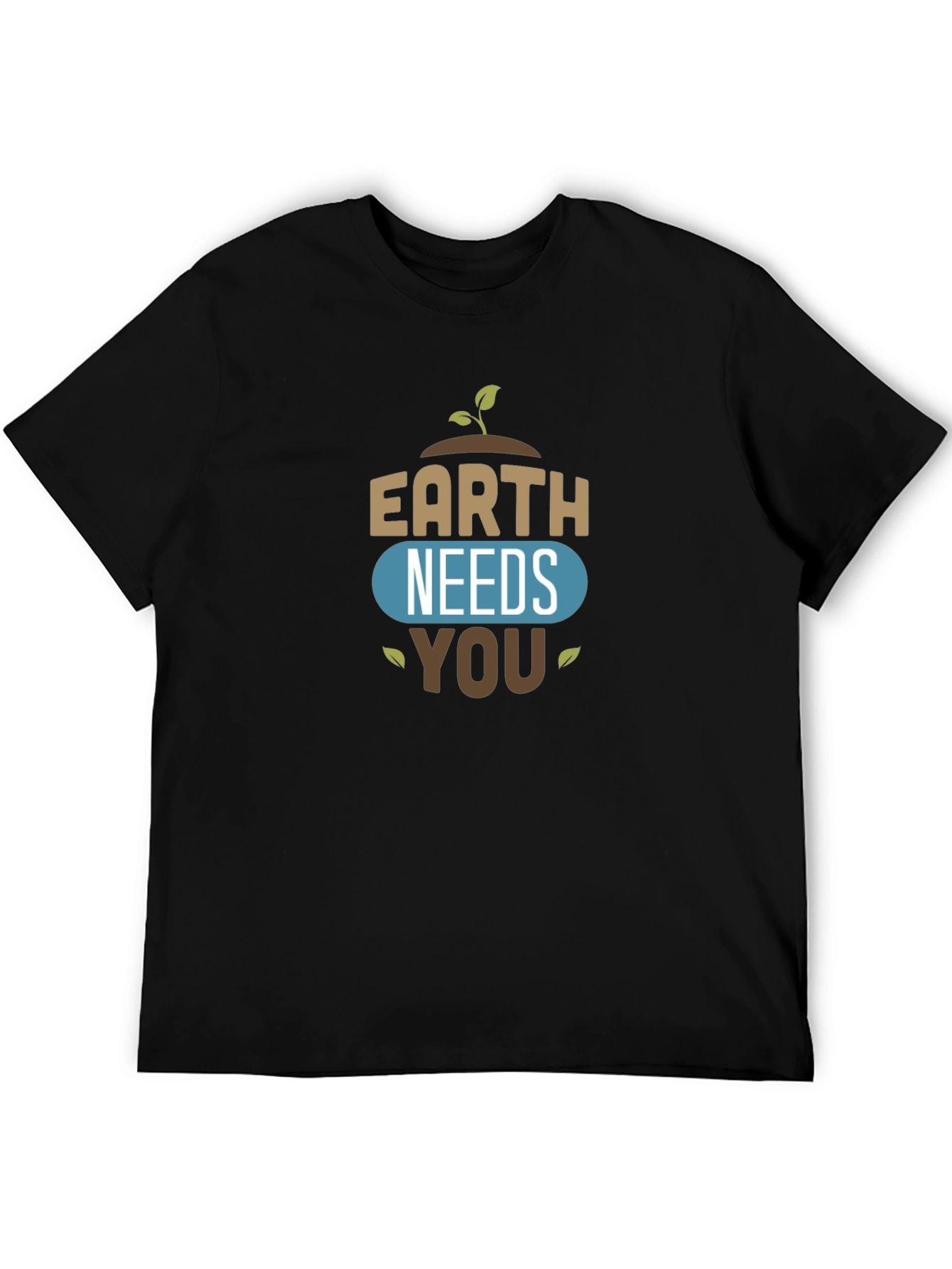Earth Needs You Graphic Tee - Black