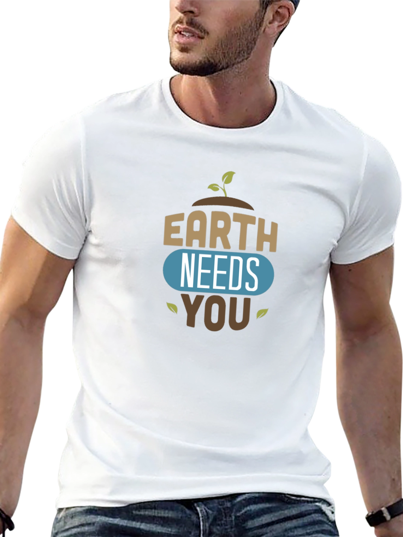 Earth Needs You Graphic Tee - Black