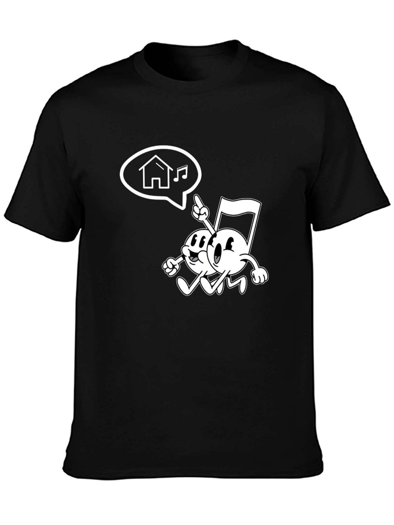 Retro Music Note Graphic Tee