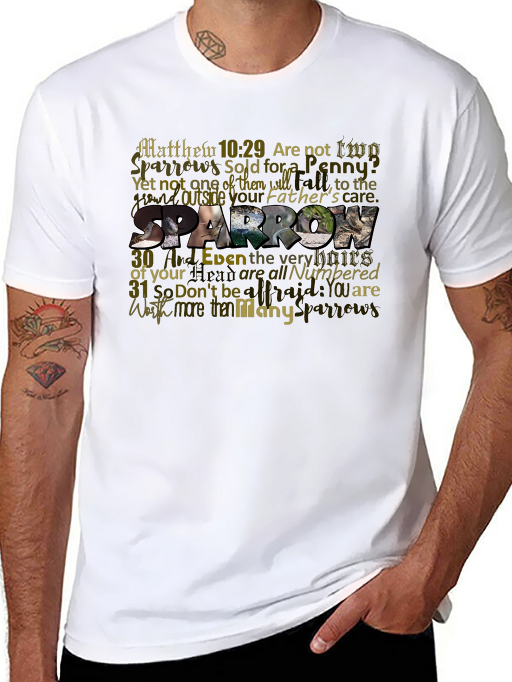 Matthew 10:29 Sparrow T-Shirt