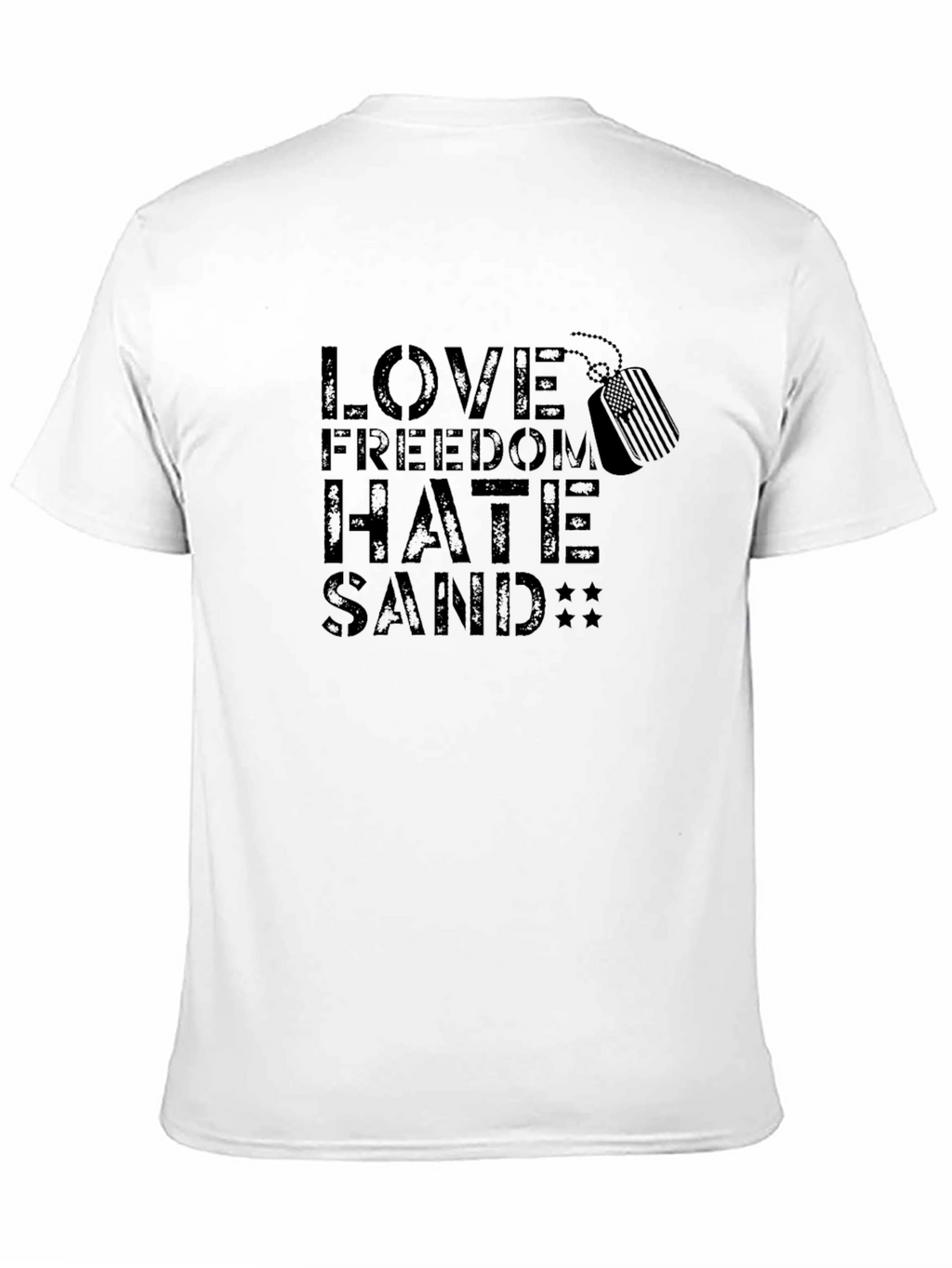 Love Freedom Hate Sand Graphic T-Shirt
