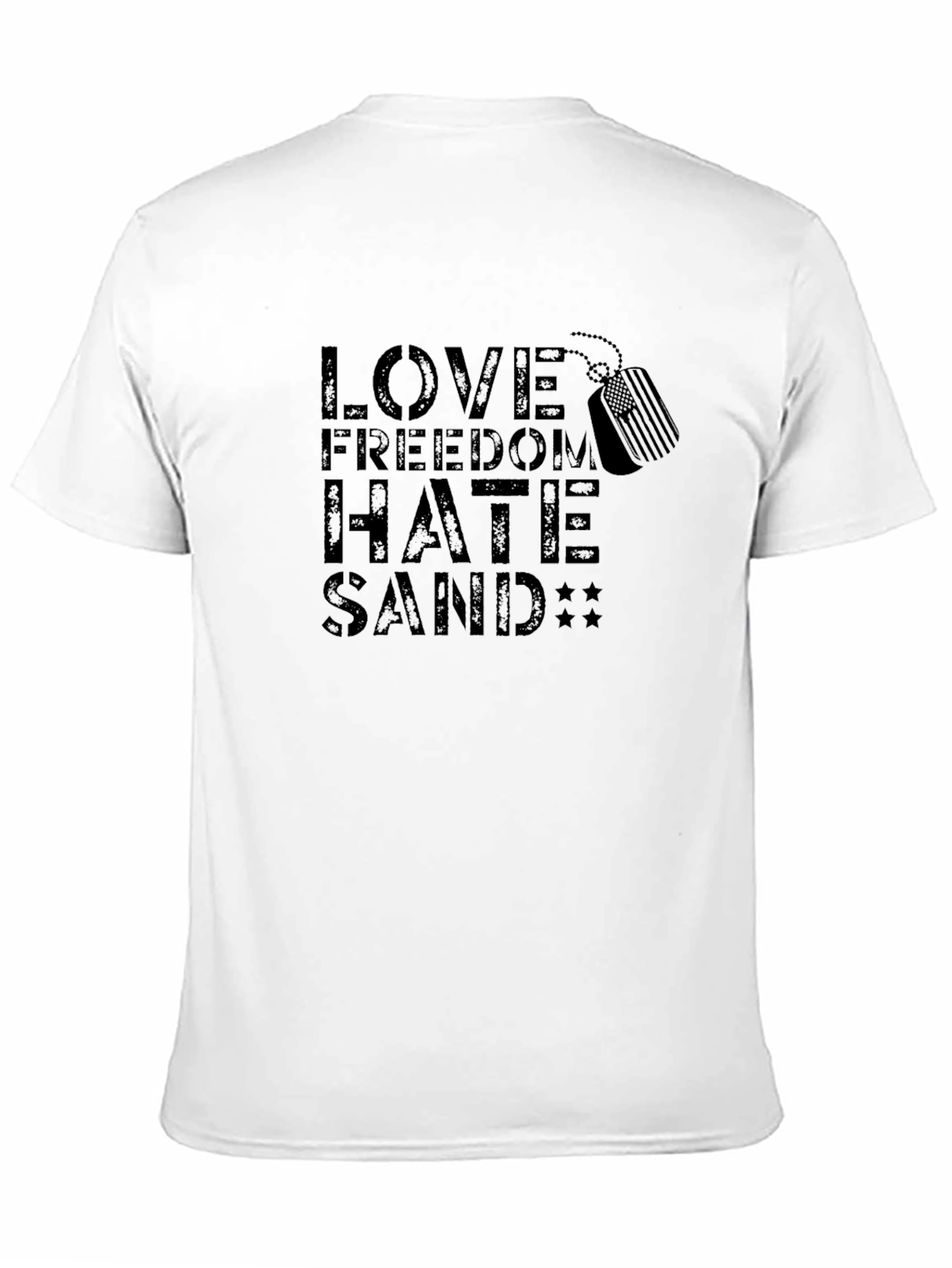 Love Freedom Hate Sand Graphic T-Shirt