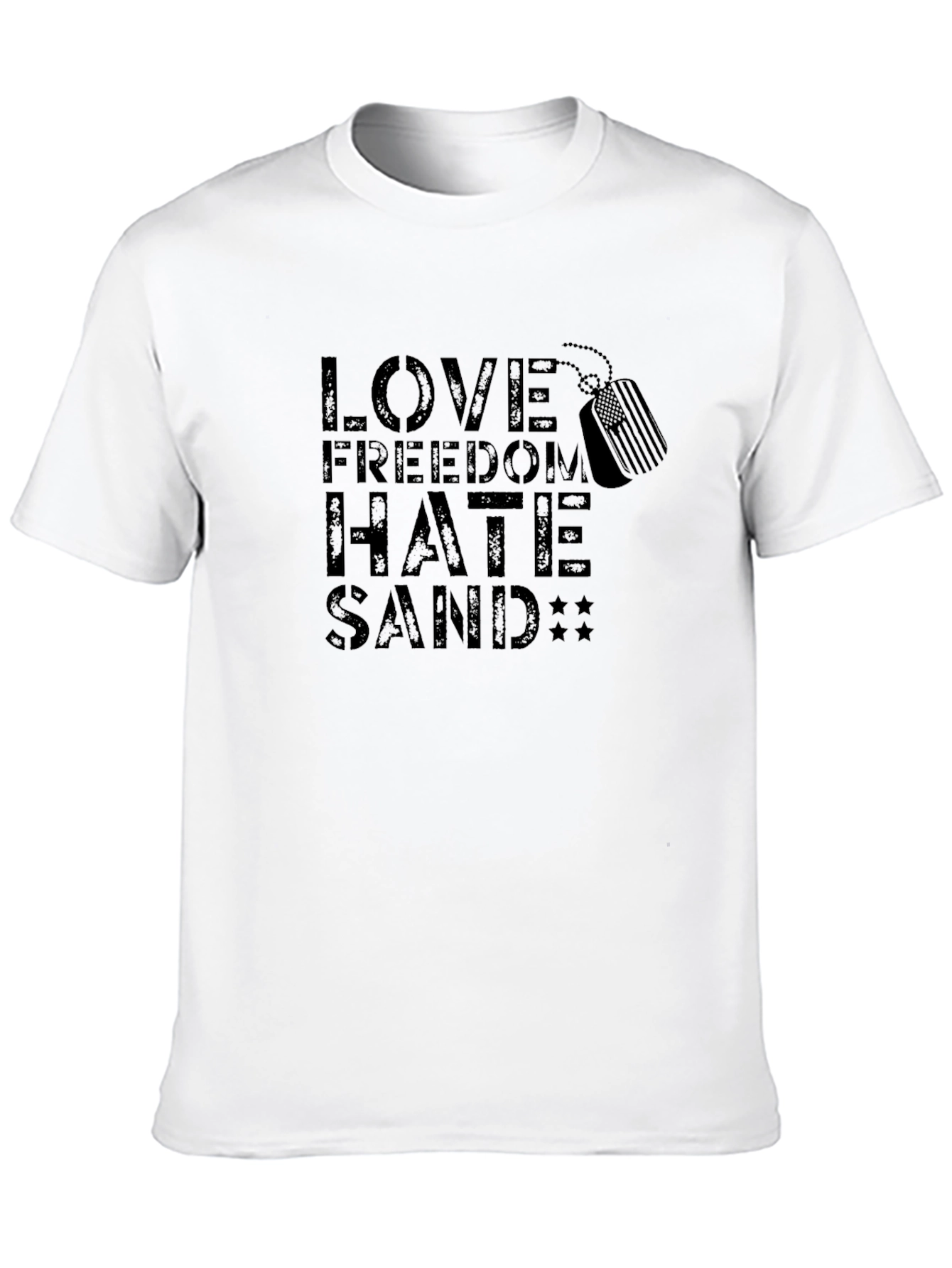 Love Freedom Hate Sand Graphic T-Shirt