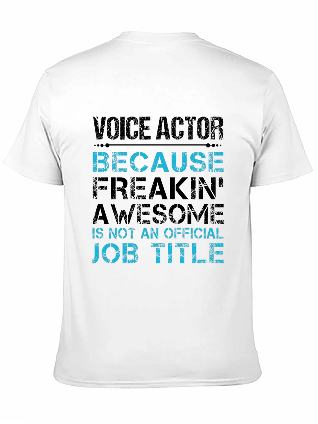 Voice Actor Awesome Job Title T-Shirt