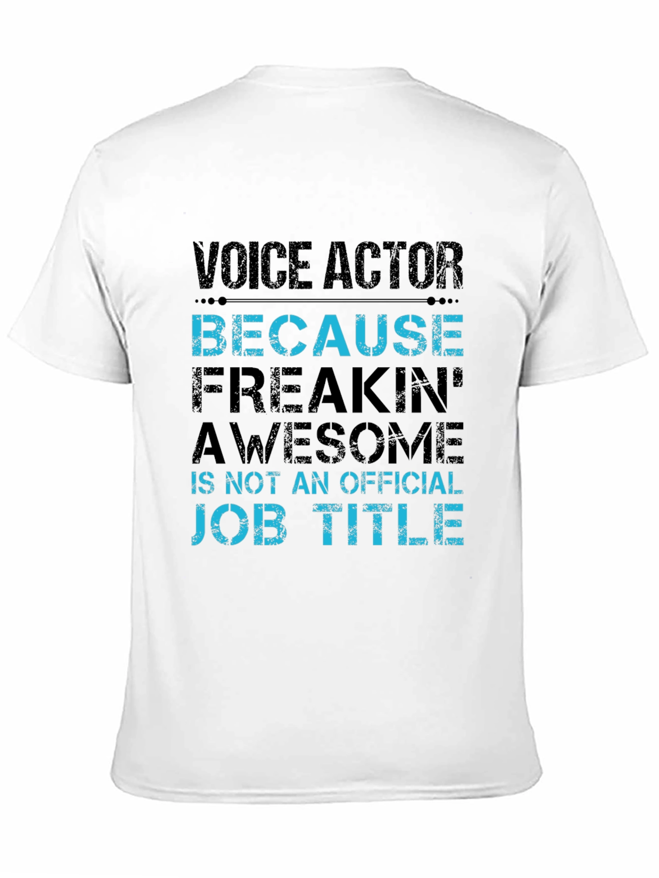 Voice Actor Awesome Job Title T-Shirt