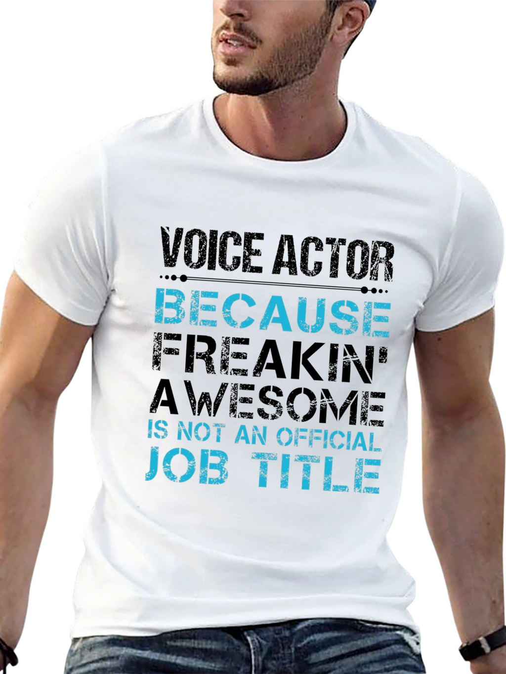 Voice Actor Awesome Job Title T-Shirt