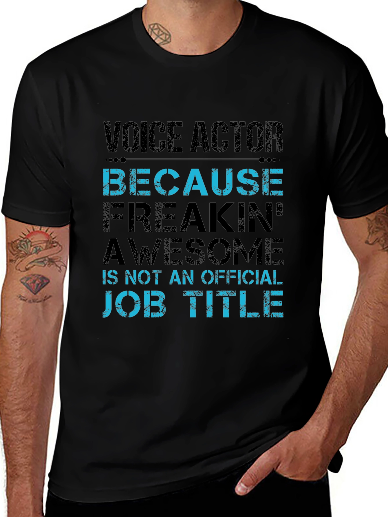 Voice Actor Awesome Job Title T-Shirt