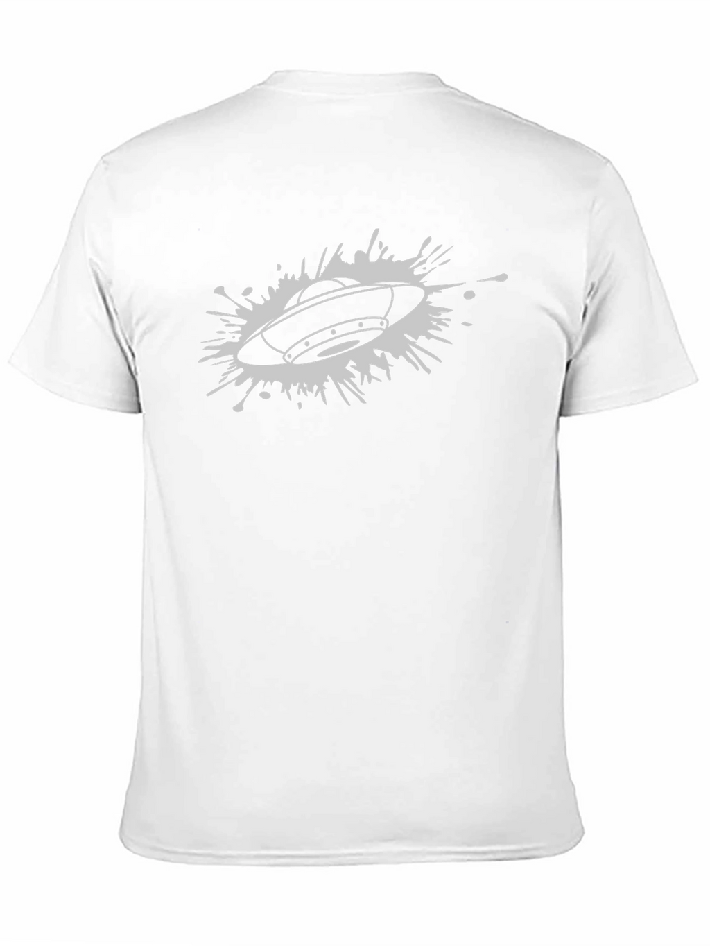 UFO Graphic T-Shirt - Black Cotton Blend