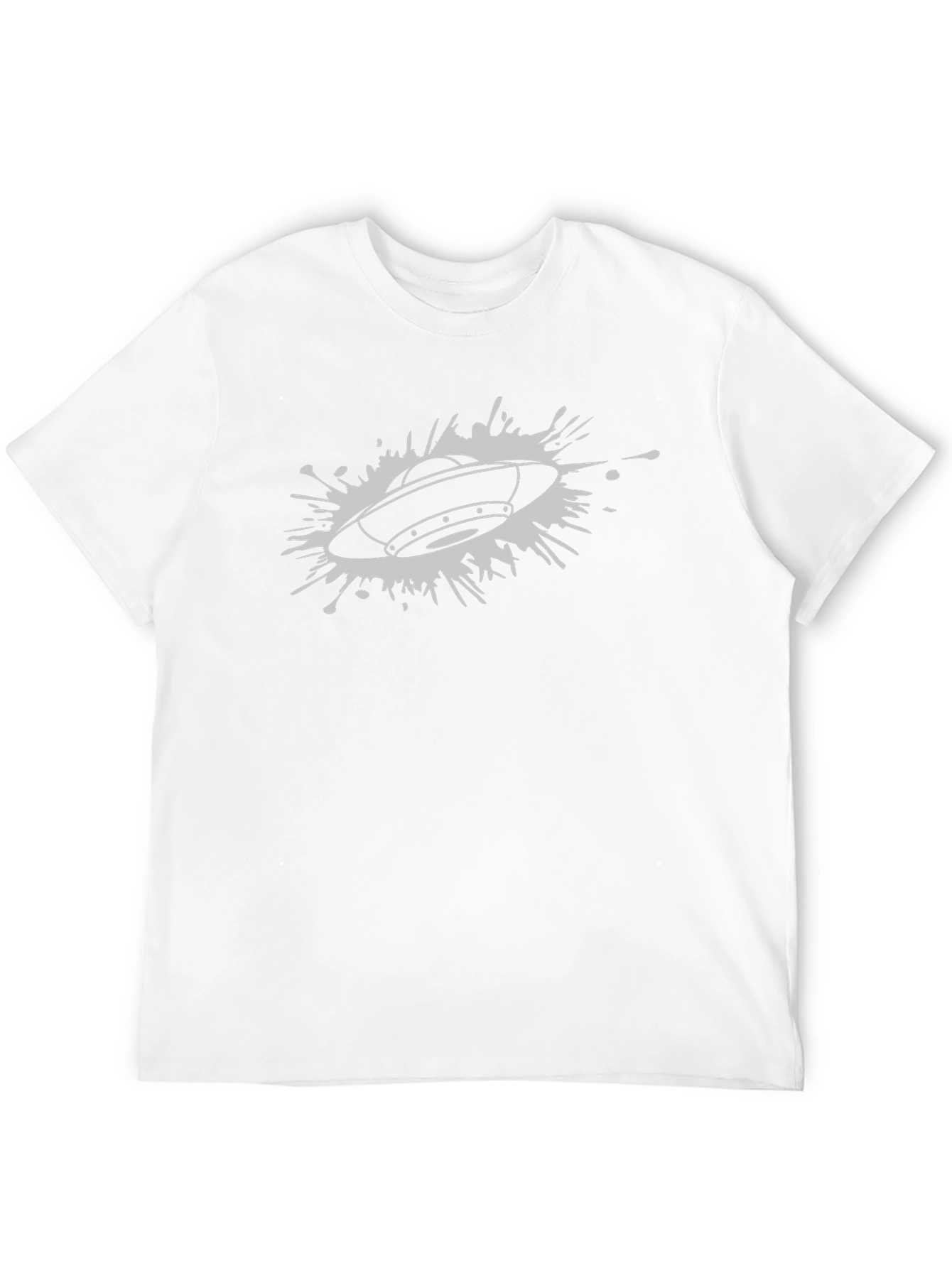 UFO Graphic T-Shirt - Black Cotton Blend