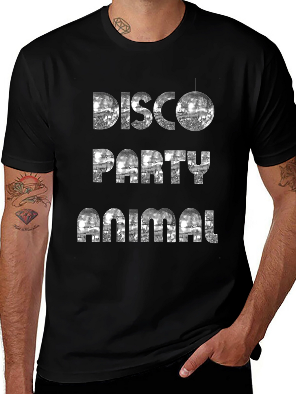 Disco Party Animal Graphic Tee