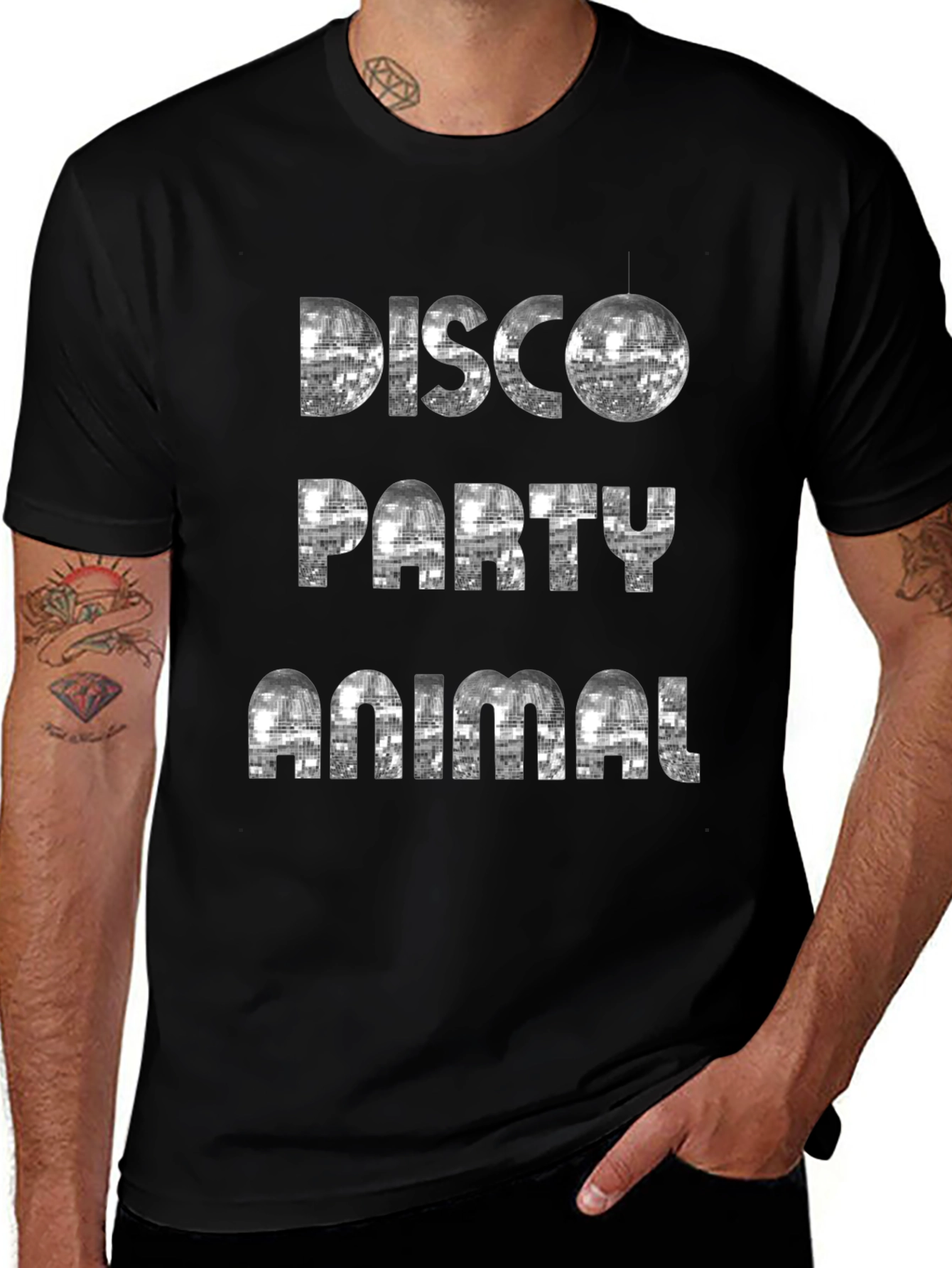 Disco Party Animal Graphic Tee