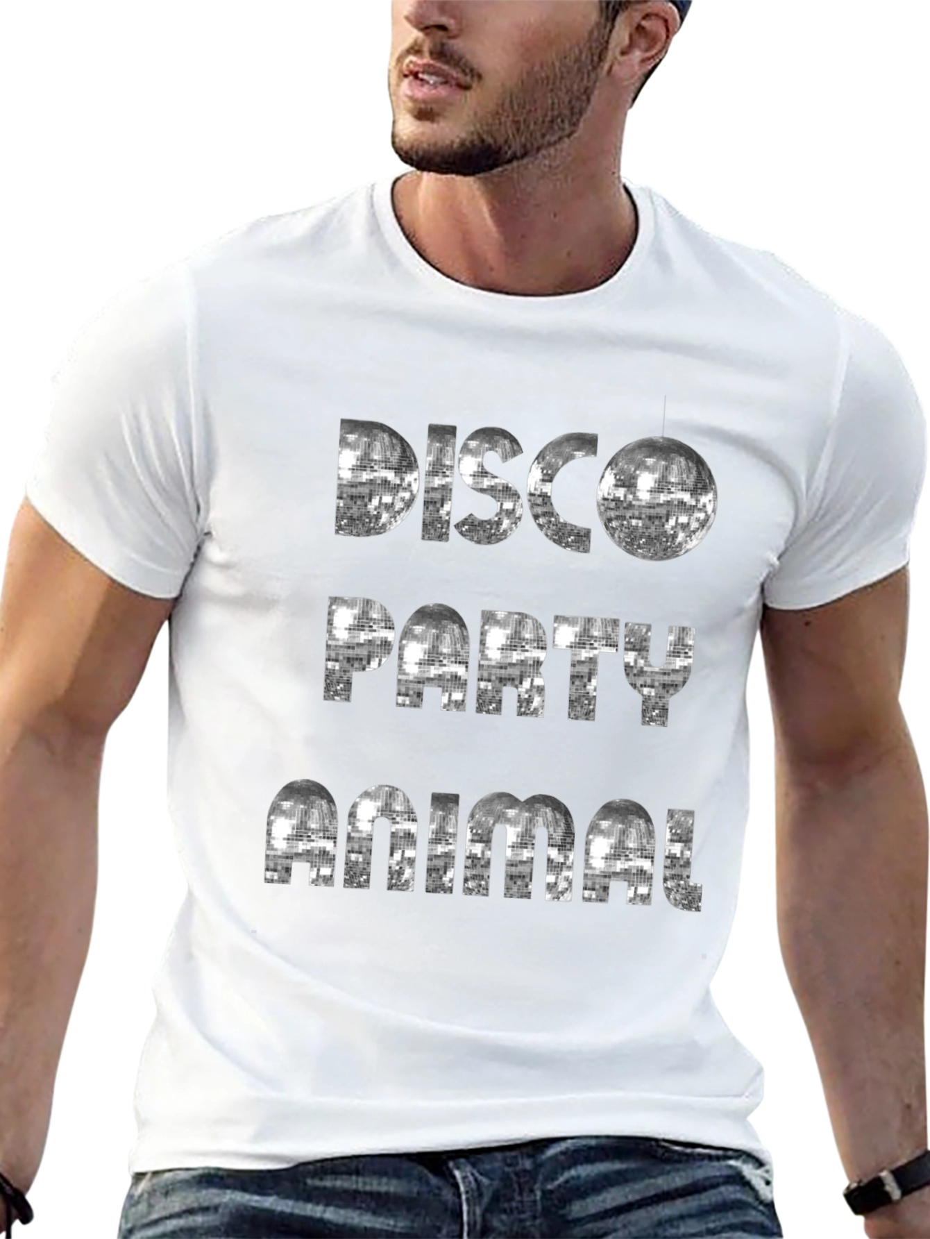 Disco Party Animal Graphic Tee