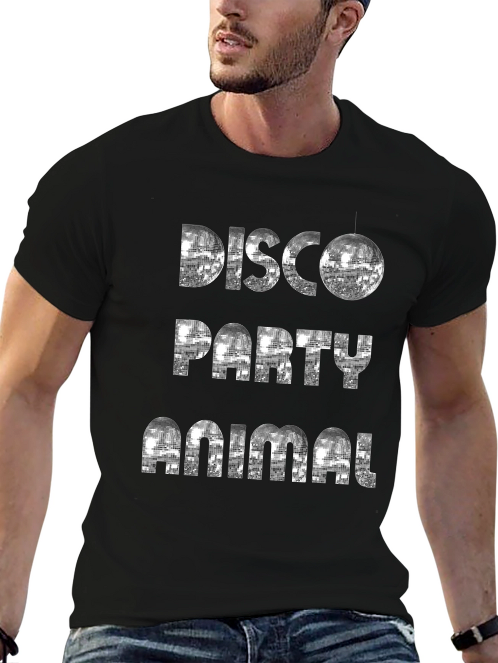 Disco Party Animal Graphic Tee