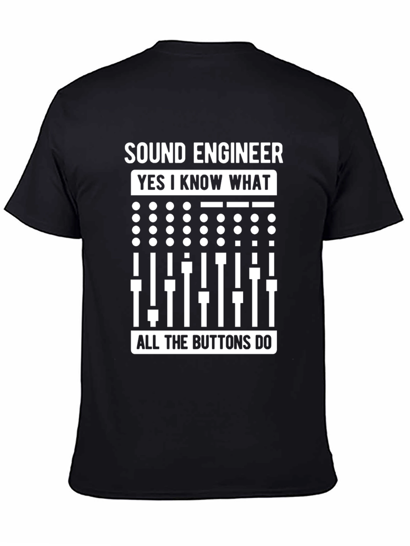 Sound Engineer Buttons T-Shirt - Music Producer Tee